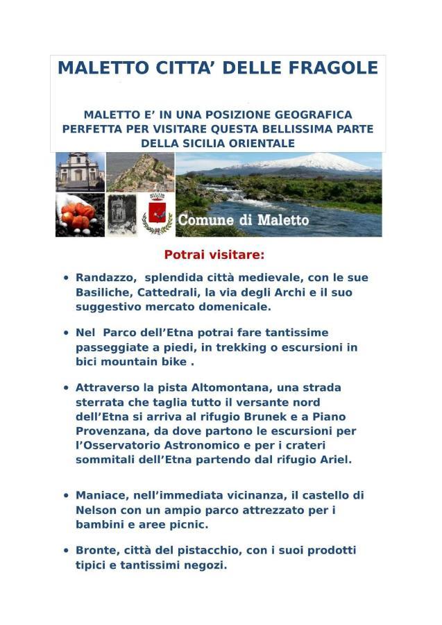 Appartamento Turistico Rosina Etna Maletto Exterior foto